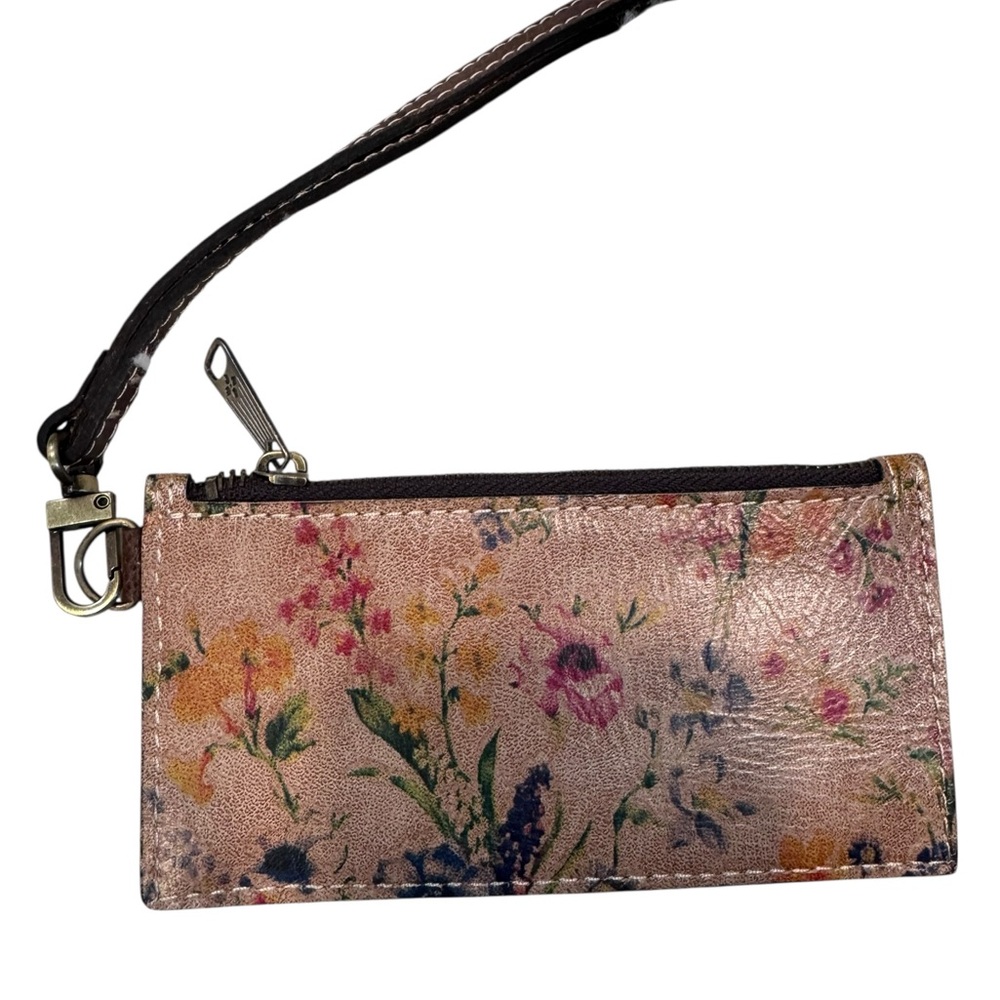 Patricia Nash Floral Brown Wristlet - Picture 4 of 6